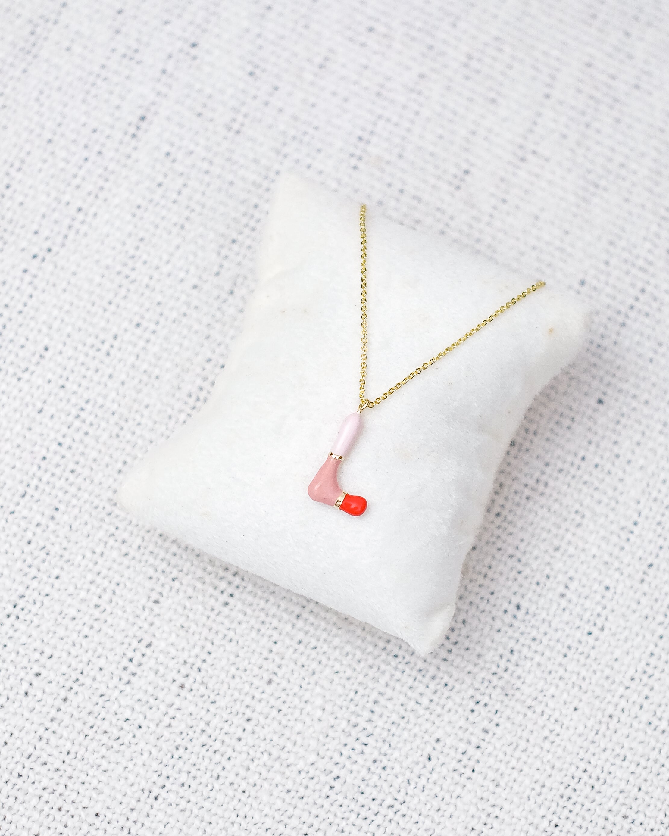 Alphabet Charm + Chain - L