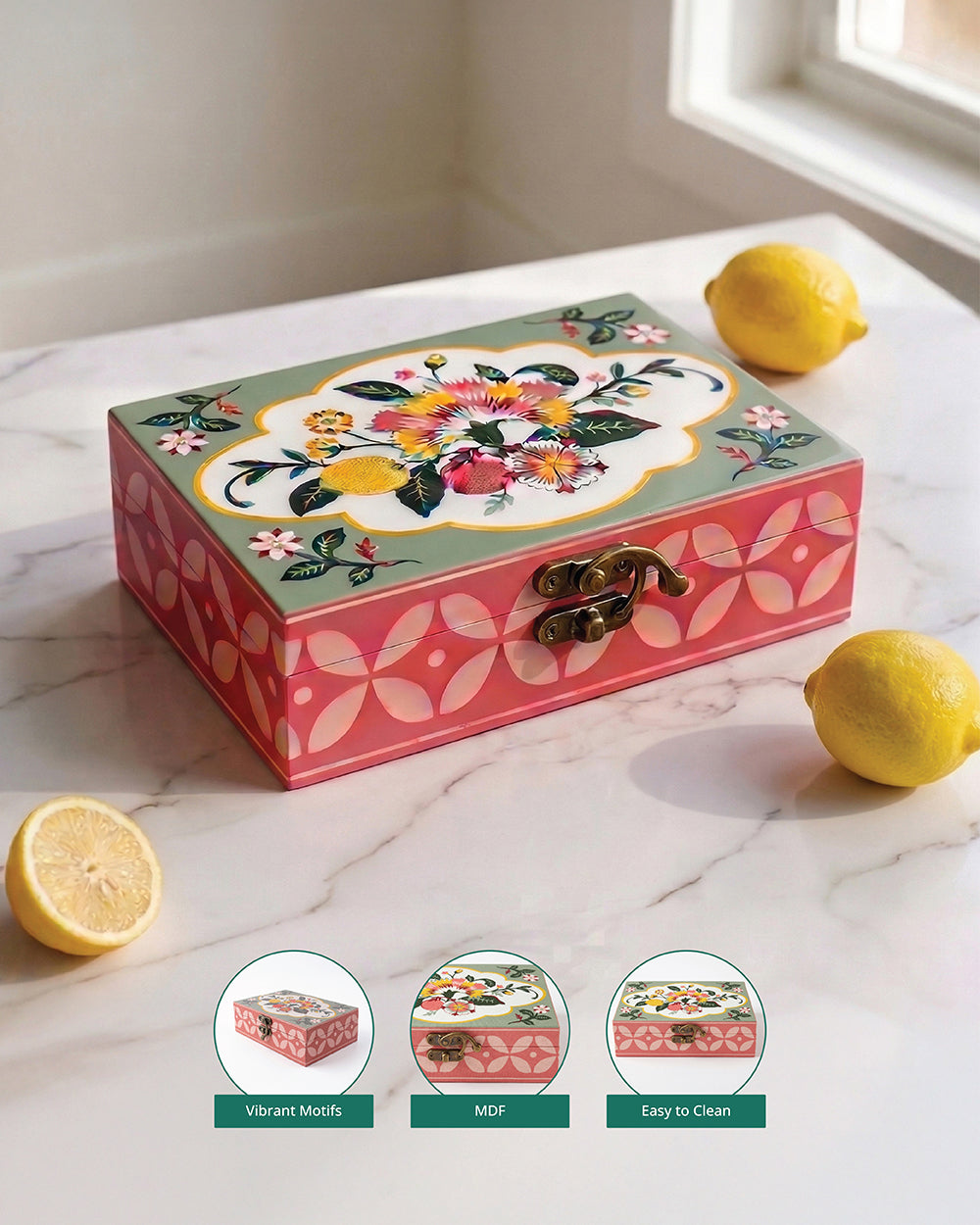 Florentine Trinket Box | Citrus Zest