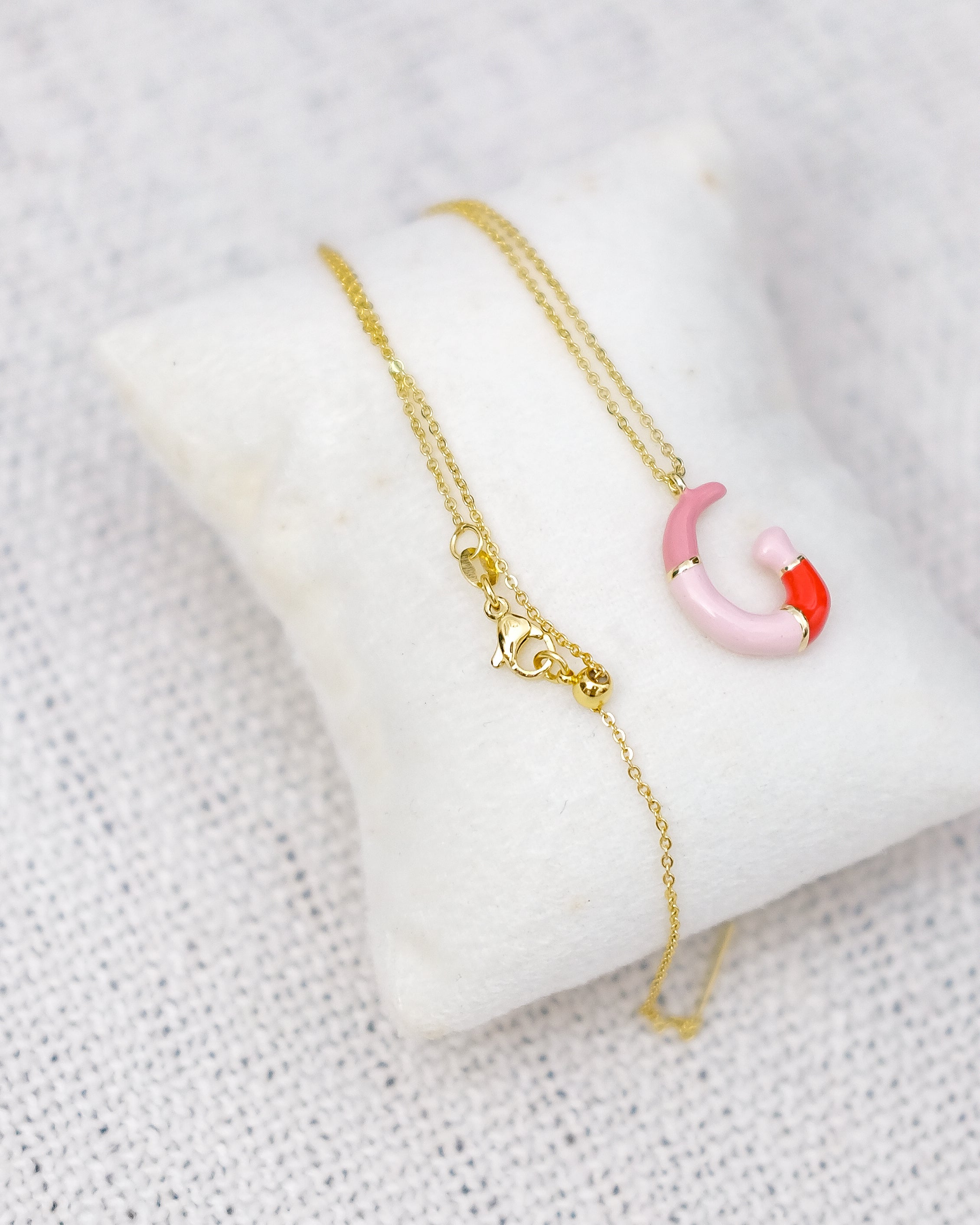 Alphabet Charm + Chain - G