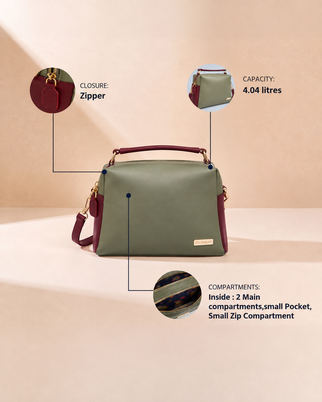 Chamba Double Sling bag | Forest Folklore