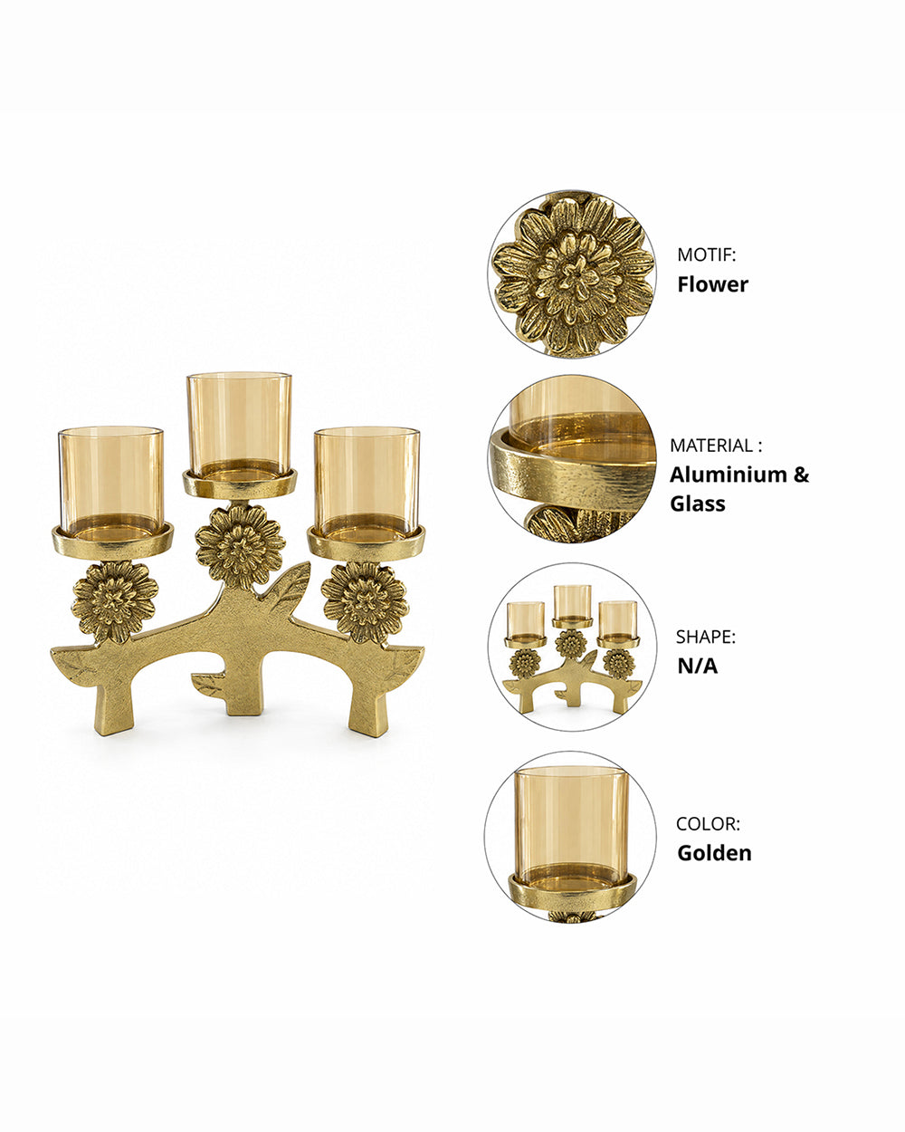 Genda Glow Candle Holder | Haveli Socials