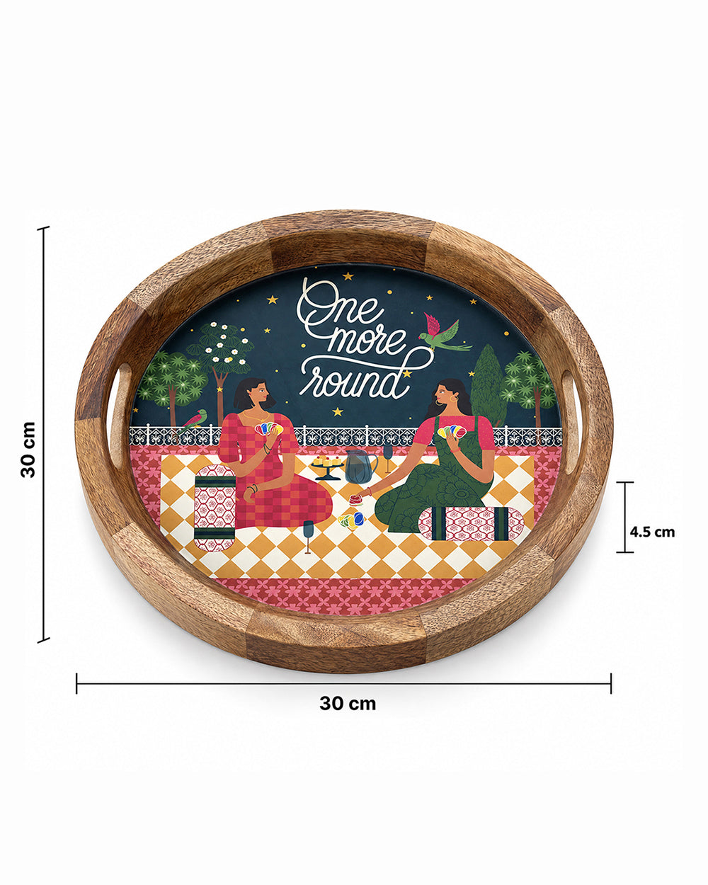 Golden Shaam Serving Tray | Haveli Socials