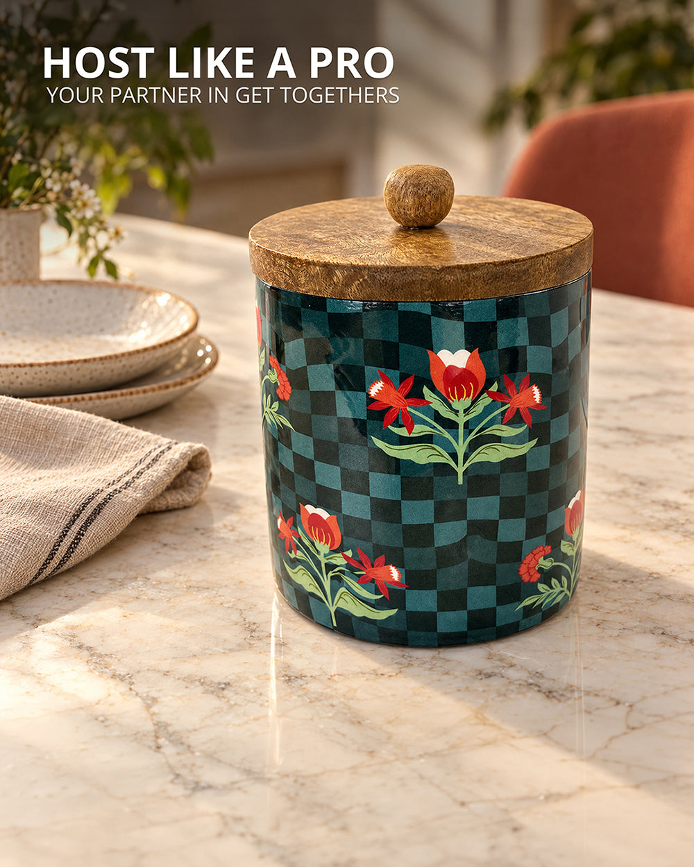 Patio Wooden Jar | Haveli Socials