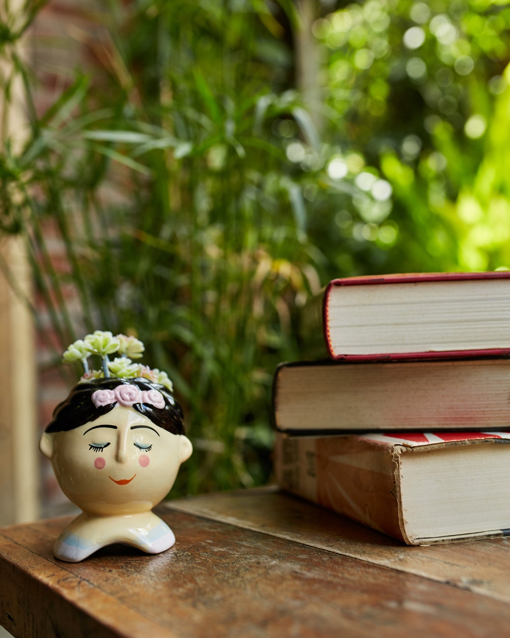 Vintage Doll Face Planter