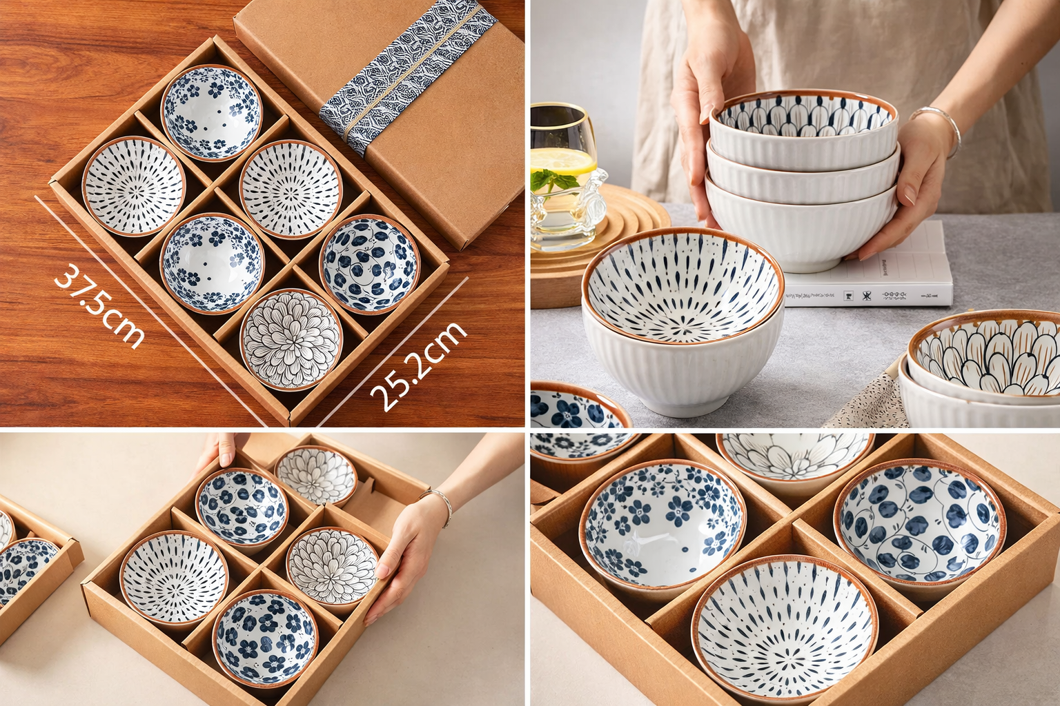 Ocean Breeze Bowls - Set of 6