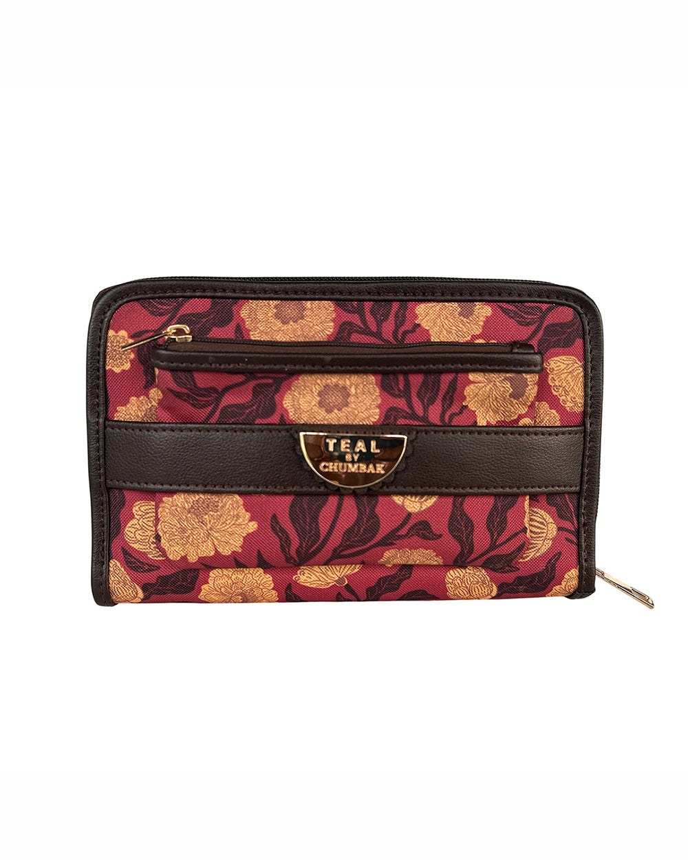Teal by Chumbak Crimson Marigold Muse Long Wallet