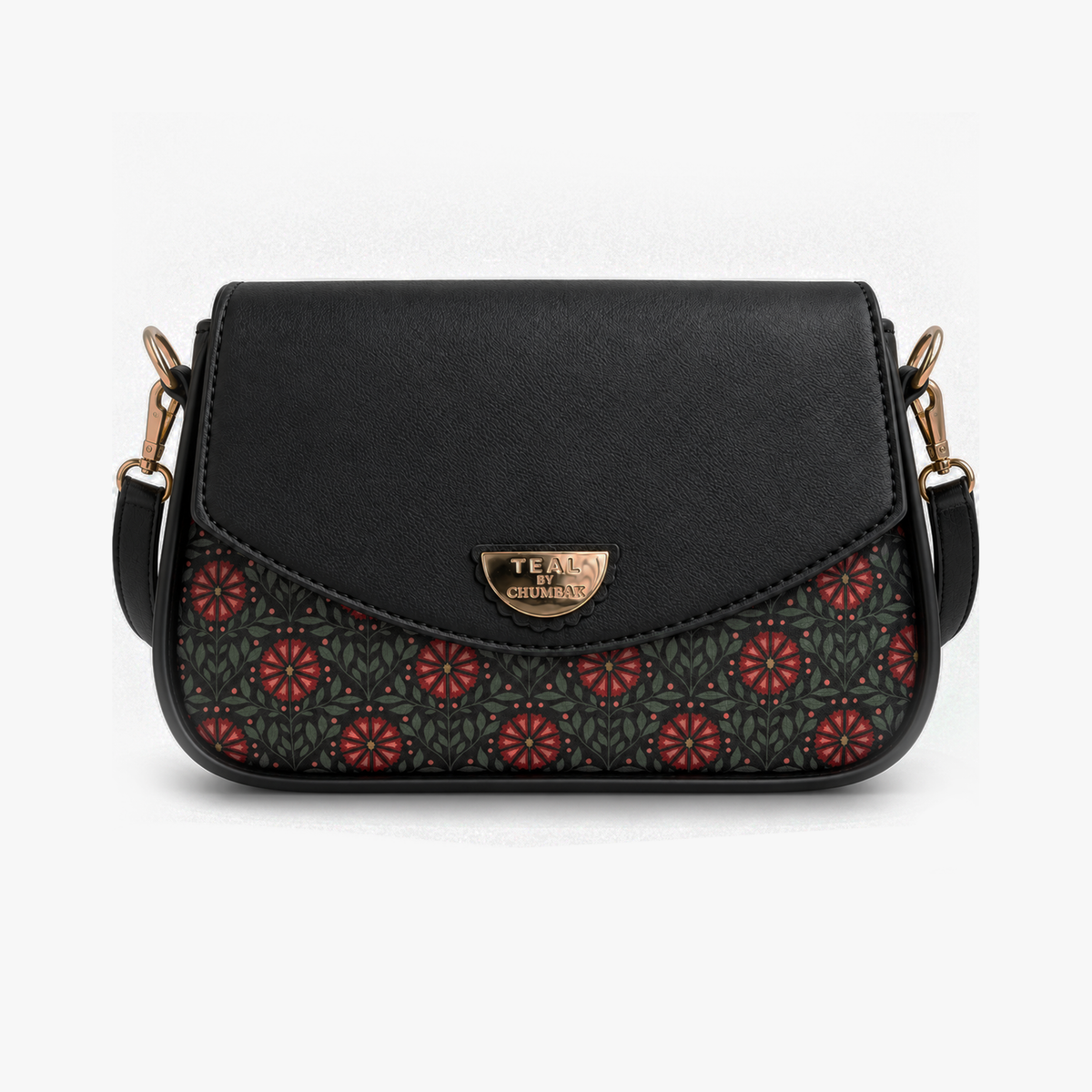 Teal by Chumbak Crimson Phool Shoulder Bag