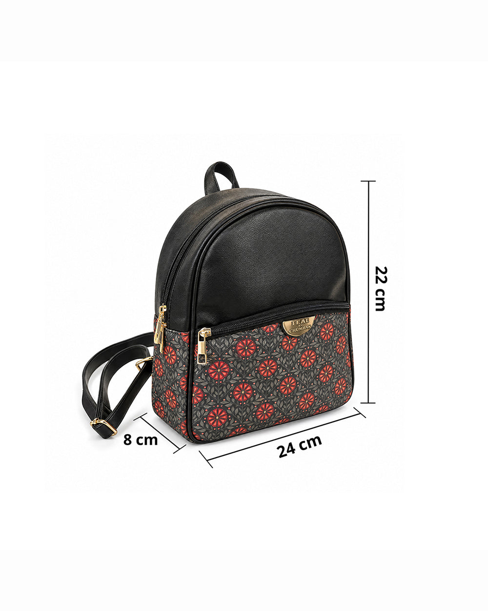 Teal by Chumbak Crimson Phool Mini Backpack
