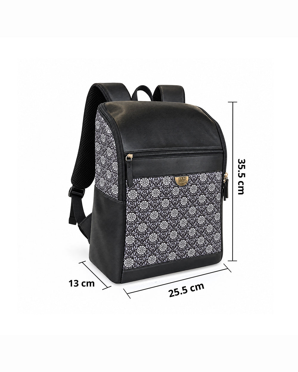 Teal by Chumbak Midnight Phool Laptop Backpack