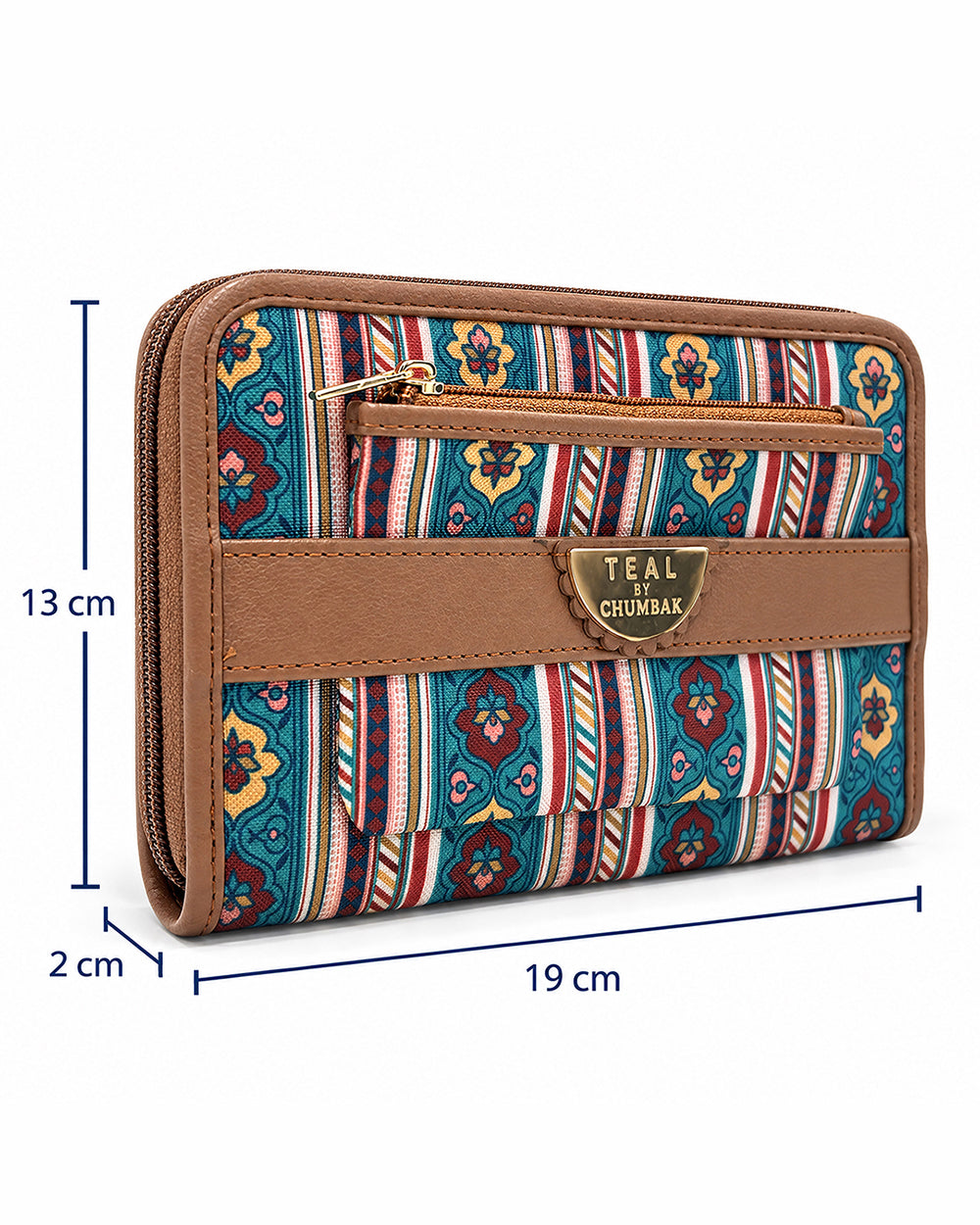 Teal by Chumbak Botanical Bail Long Wallet