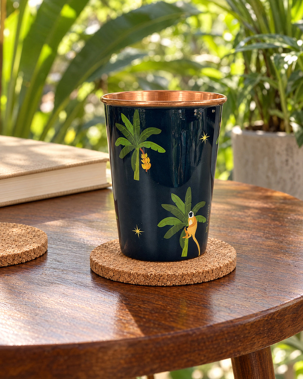 Monkey Business Copper Tumbler | Haveli Socials