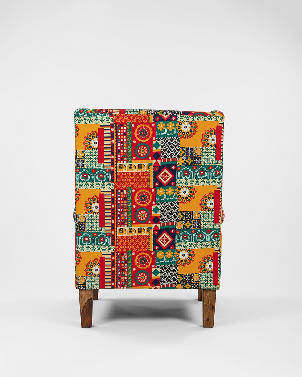 Chumbak The Begum Wing Chair -Floral Swirls