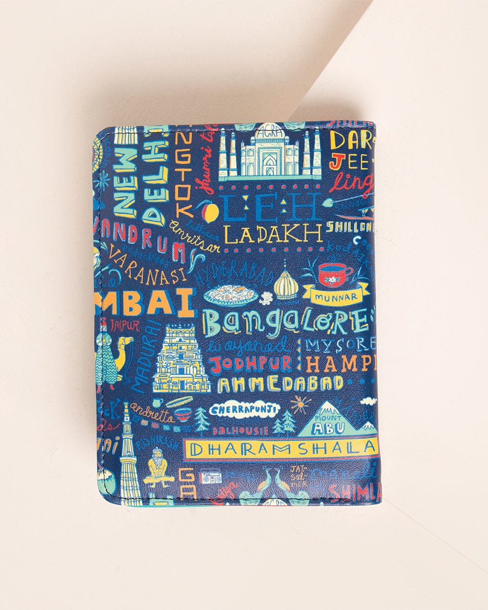 Chumbak Travel Diaries Blue Passport Holder