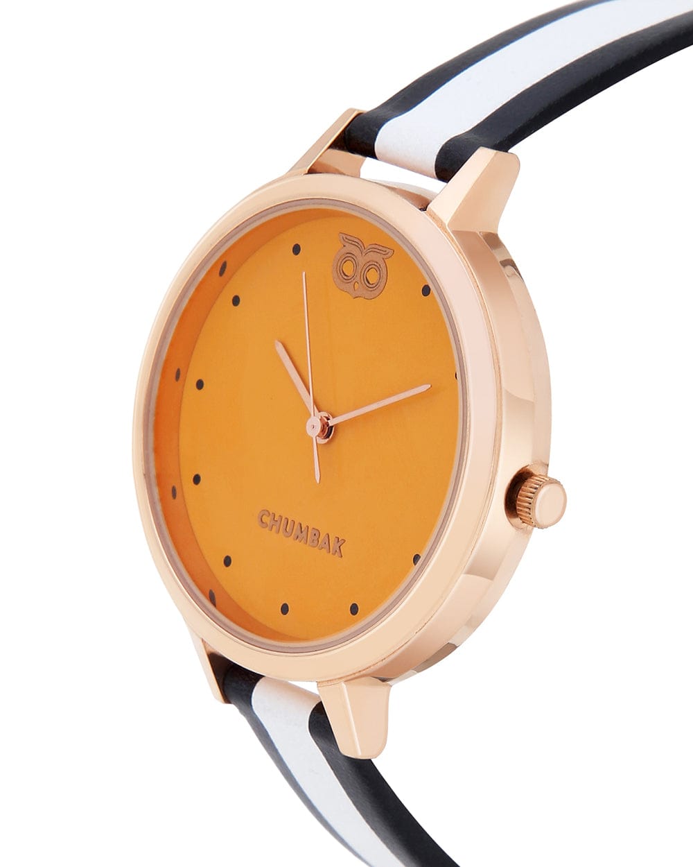 Chumbak TEAL by Chumbak Monochrome Stripes Wrist Watch