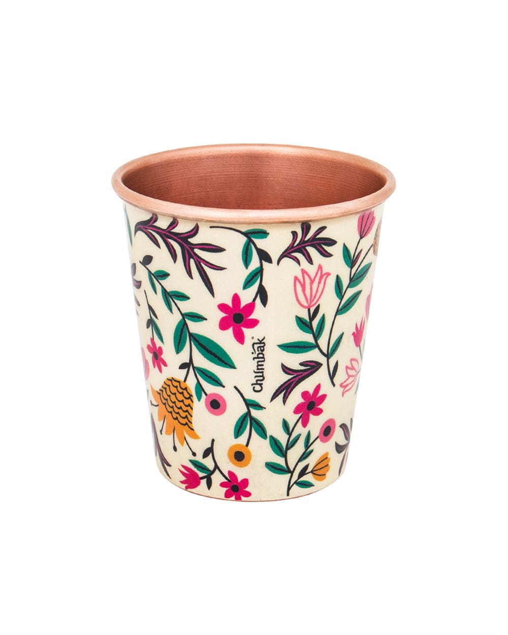 Chumbak Floral Spice Copper Tumbler - Small