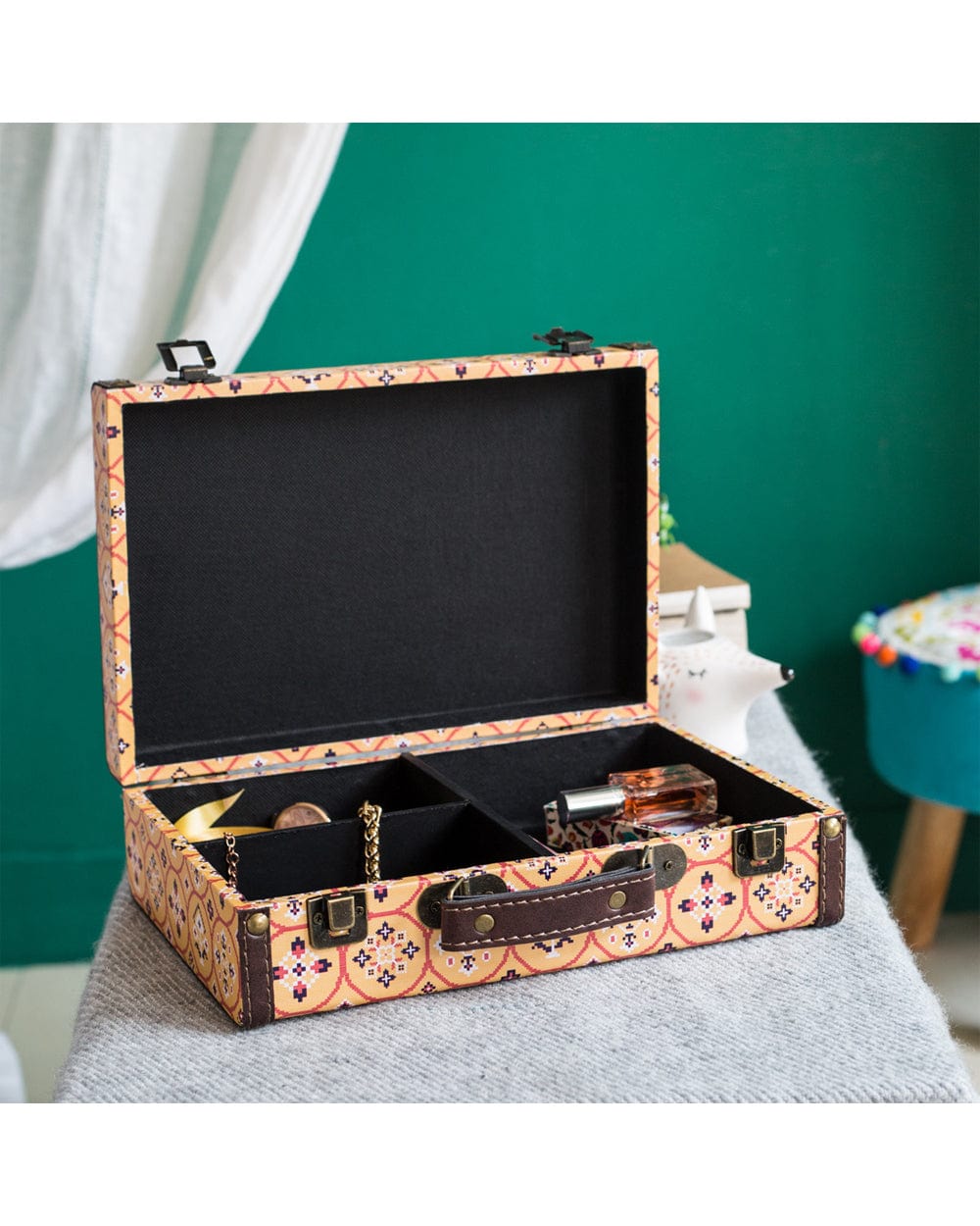 Chumbak Vivid Village Mini Suitcase - Yellow