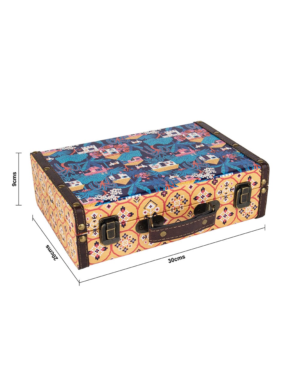 Chumbak Vivid Village Mini Suitcase - Yellow