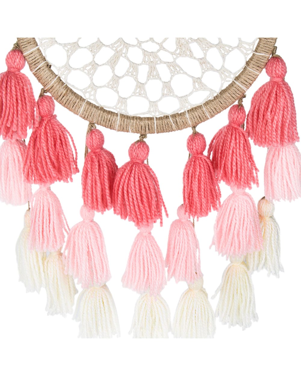 Chumbak Ombre Tassels Dream Catcher - Pink