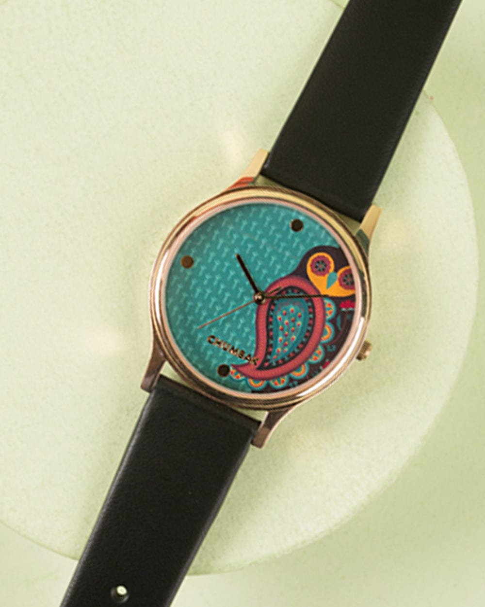 TEAL by Chumbak Folksy Owl Wrist Watch