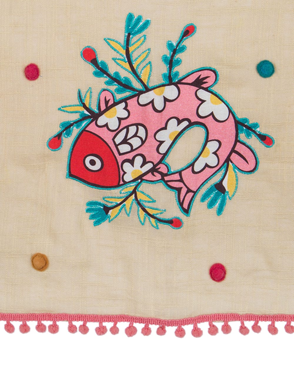 Chumbak Tireless Fishmonger Rectangular Scarf