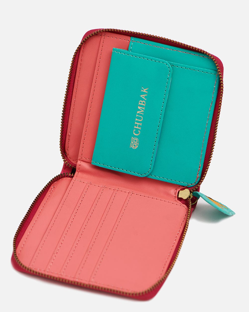 Chumbak Floral Owl Applique Mini Wallet - Pink