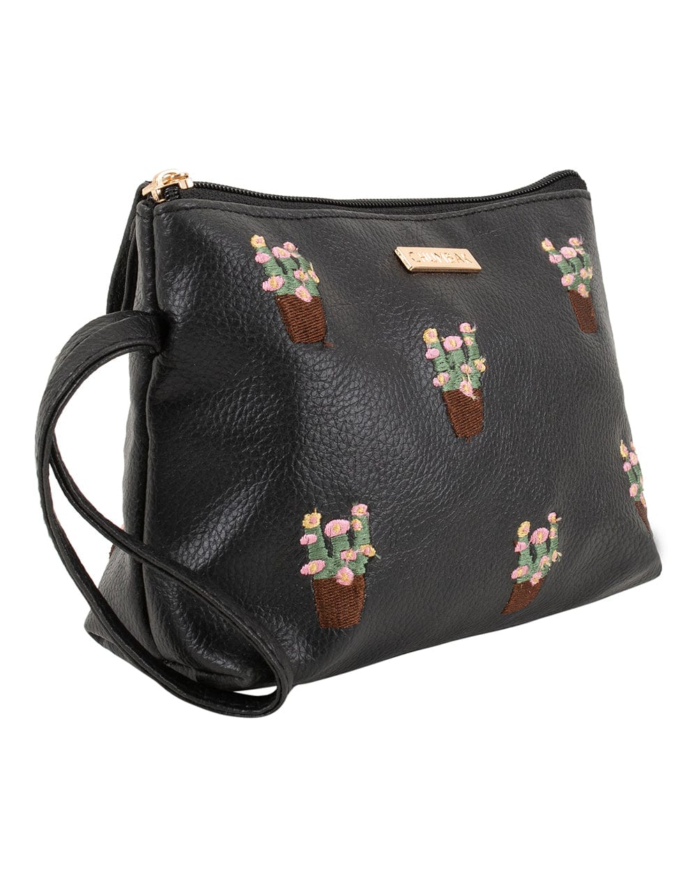 Chumbak Flower Pot Embroidered Allpurpose Pouch