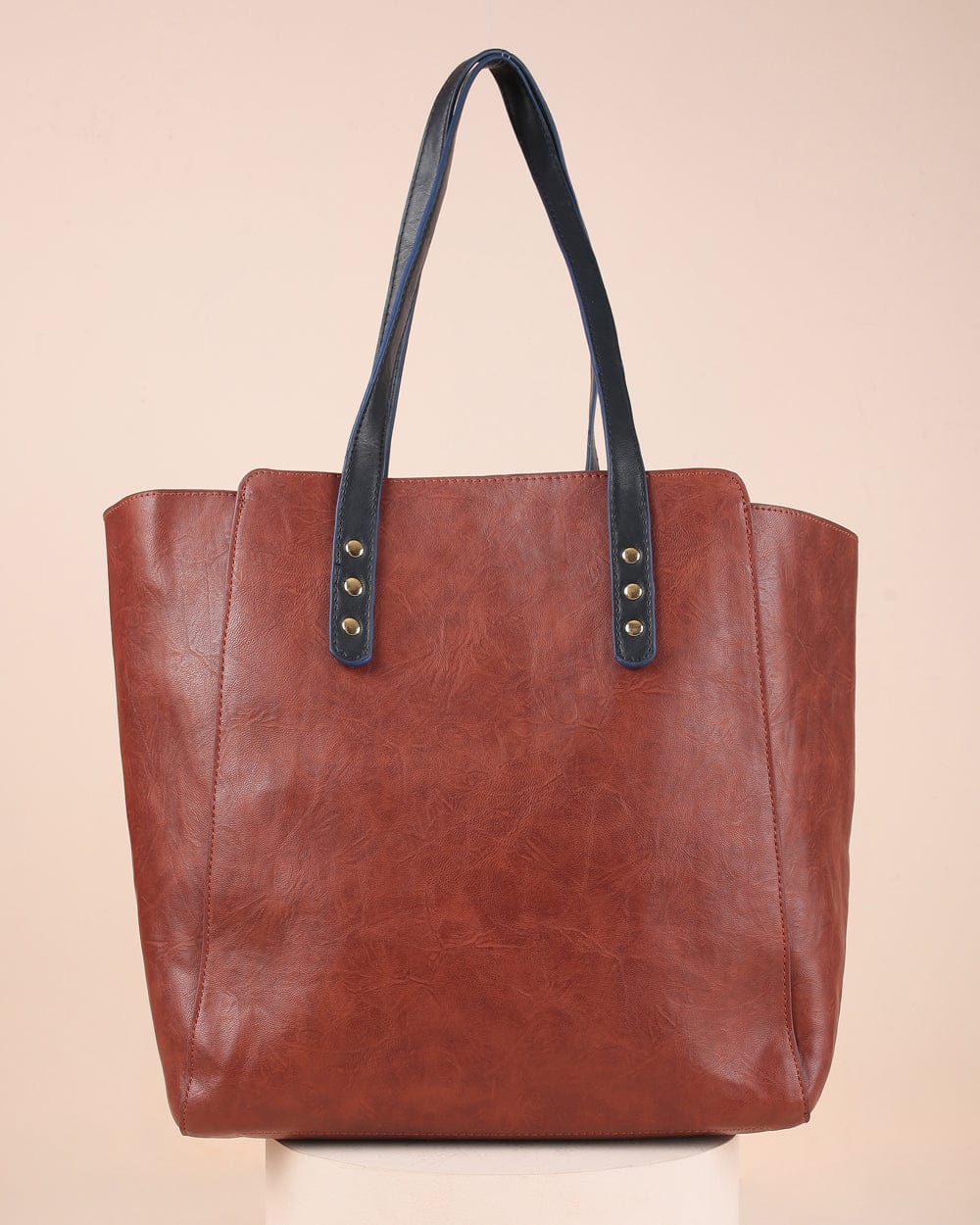Chumbak Orchid Embroidered Tote Bag - Tan