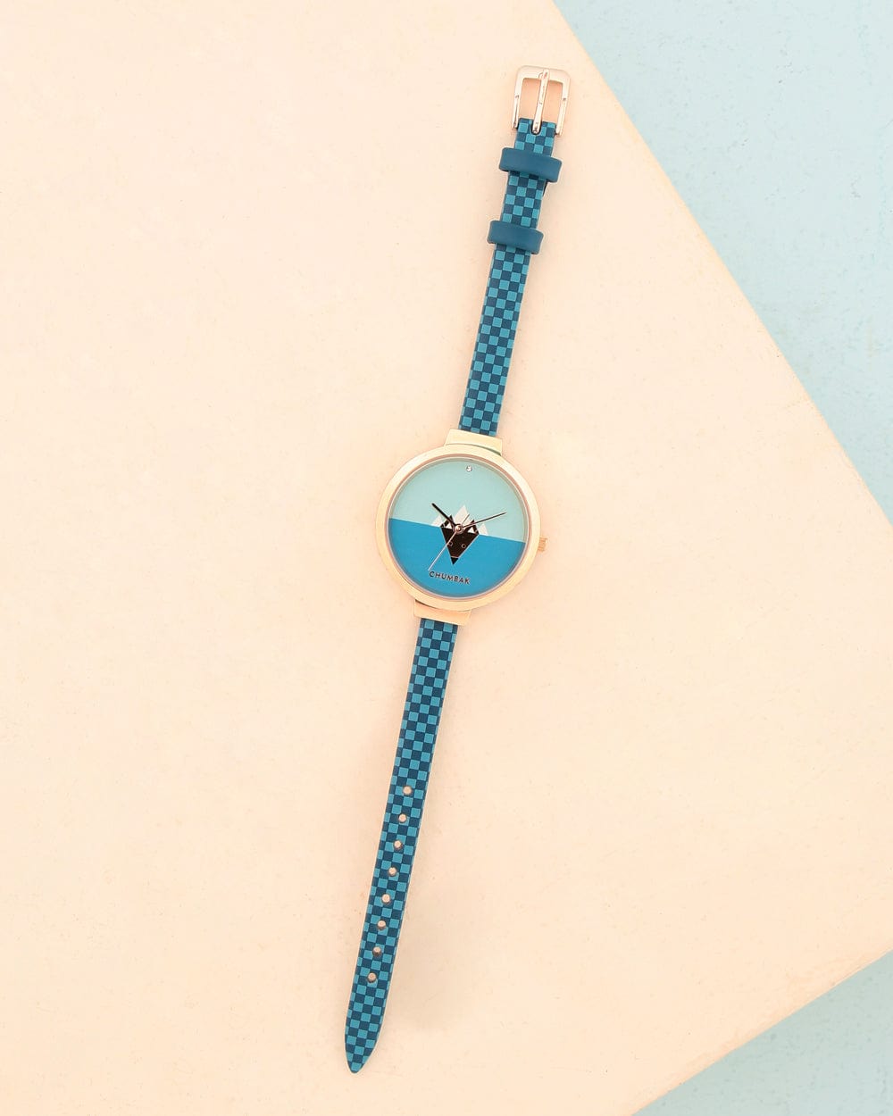 Chumbak TEAL by Chumbak Geometric Owl Printed Strap Wrist Watch