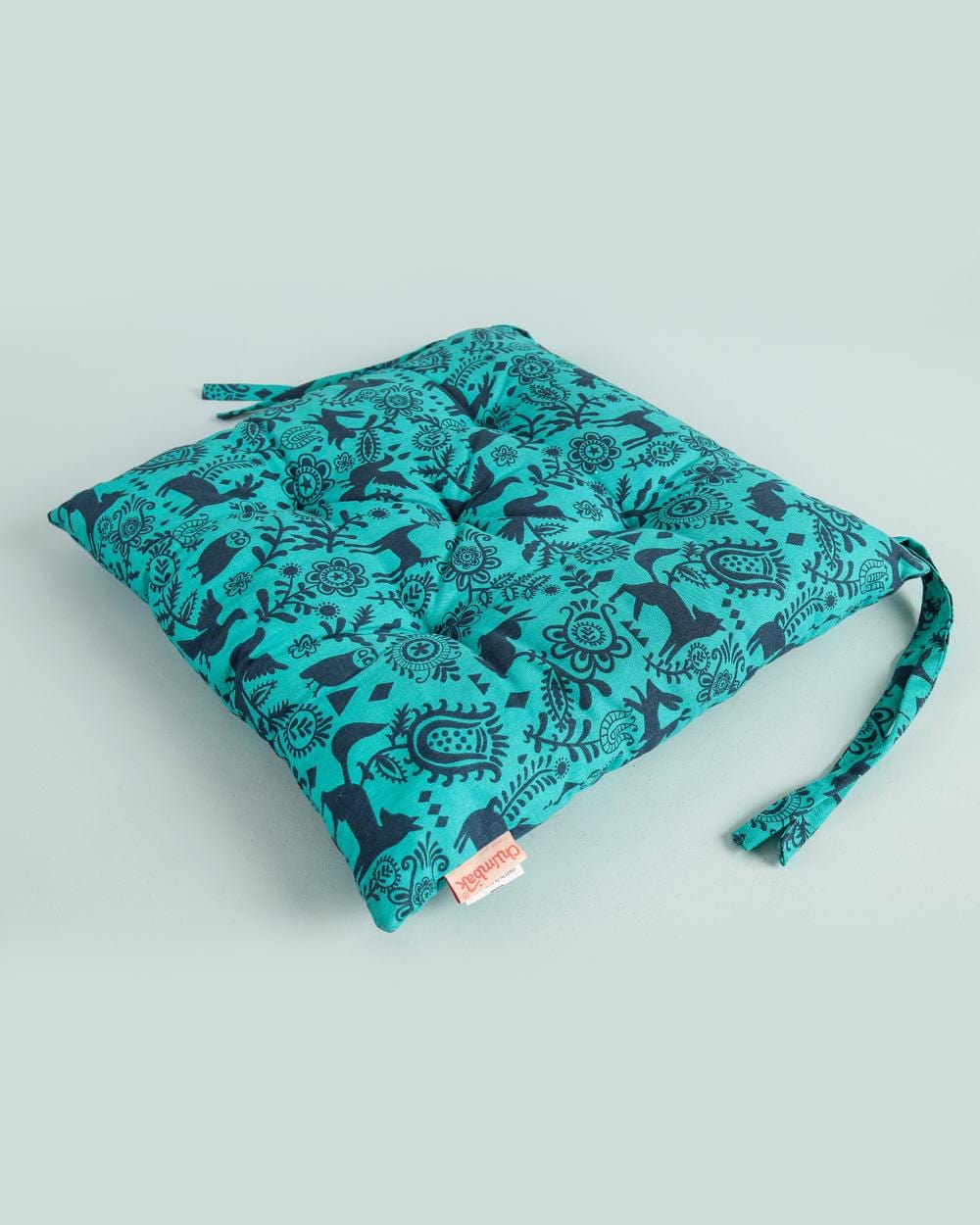 Chumbak Birdie Seat Cushion - Blue