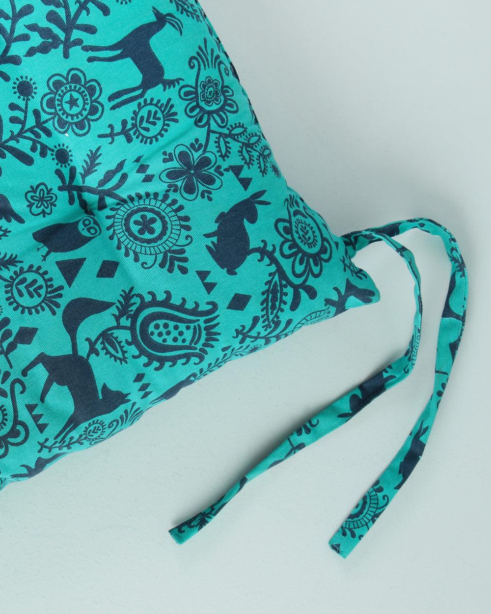 Chumbak Birdie Seat Cushion - Blue