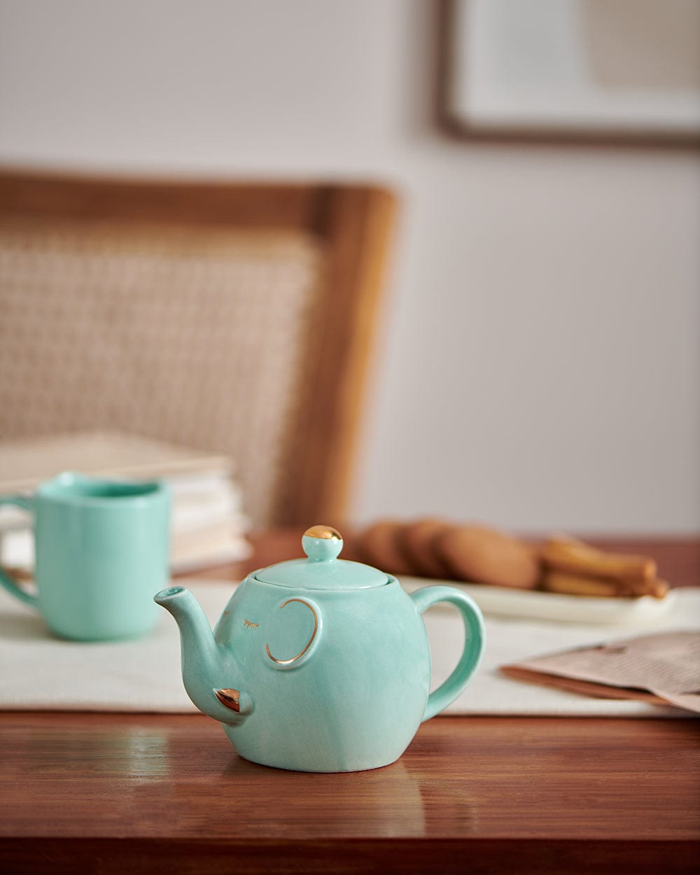 Chumbak Mint Elephant Trunk Kettle