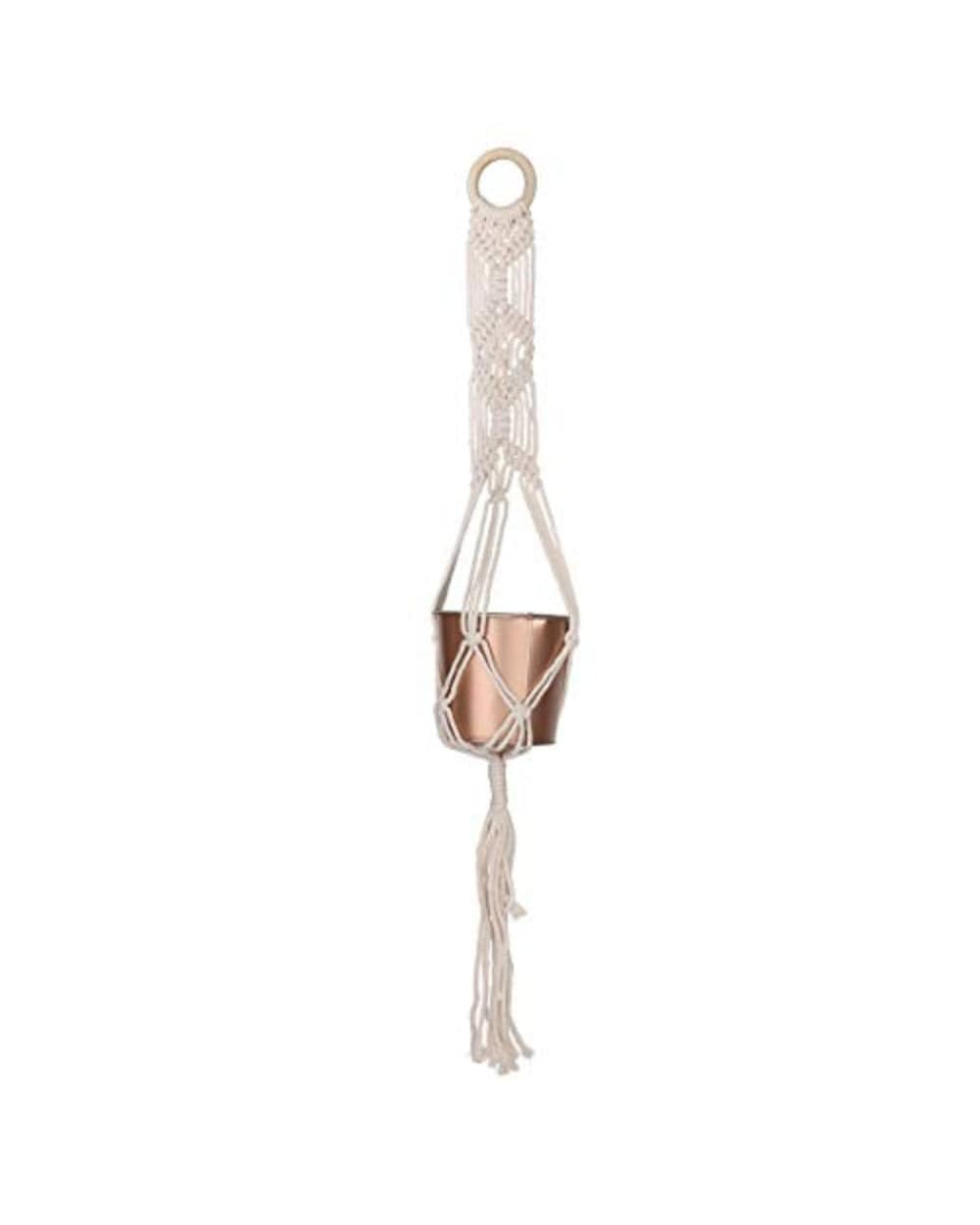 Chumbak Rustic Reeling Planter - Copper