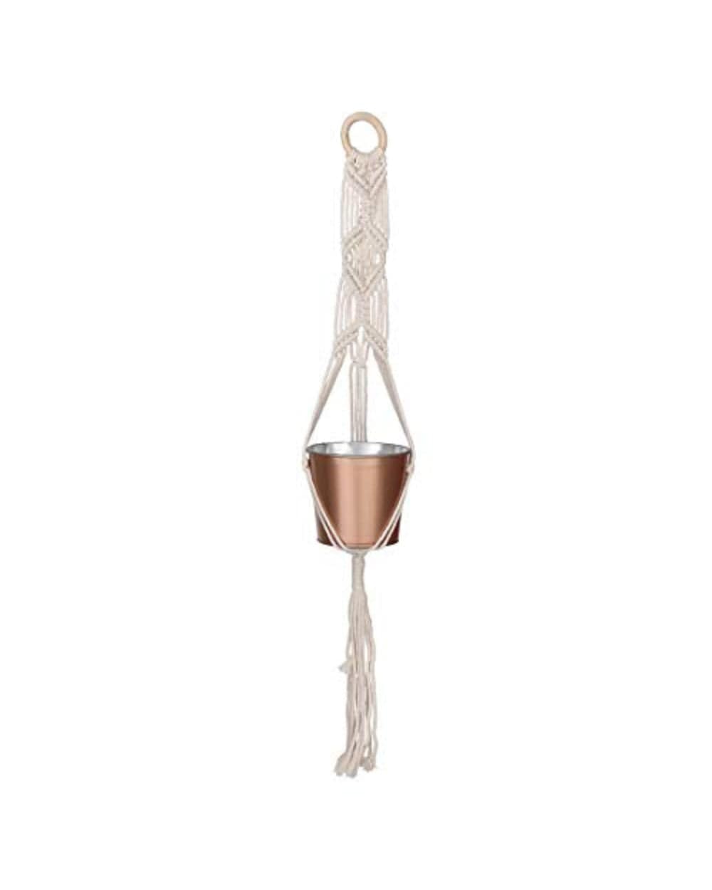 Chumbak Rustic Reeling Planter - Copper