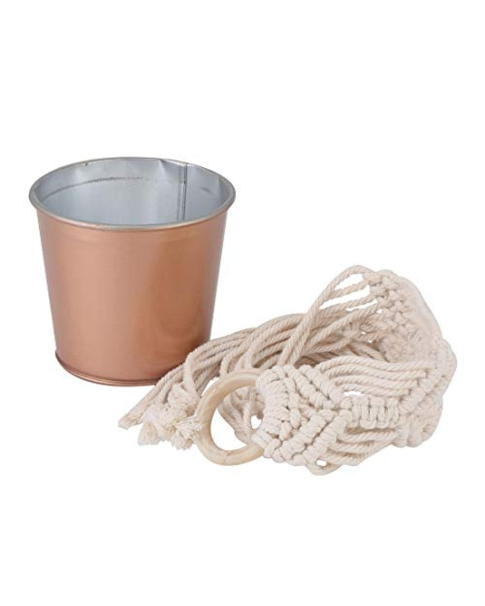 Chumbak Rustic Reeling Planter - Copper