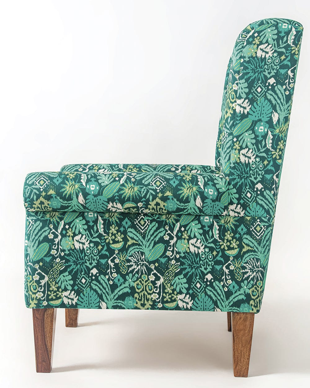 Chumbak The Begum Wing Chair - Tropical Ikkat