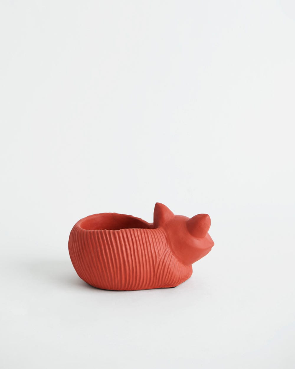 Chumbak Resting Fox - Cement Planter - Red