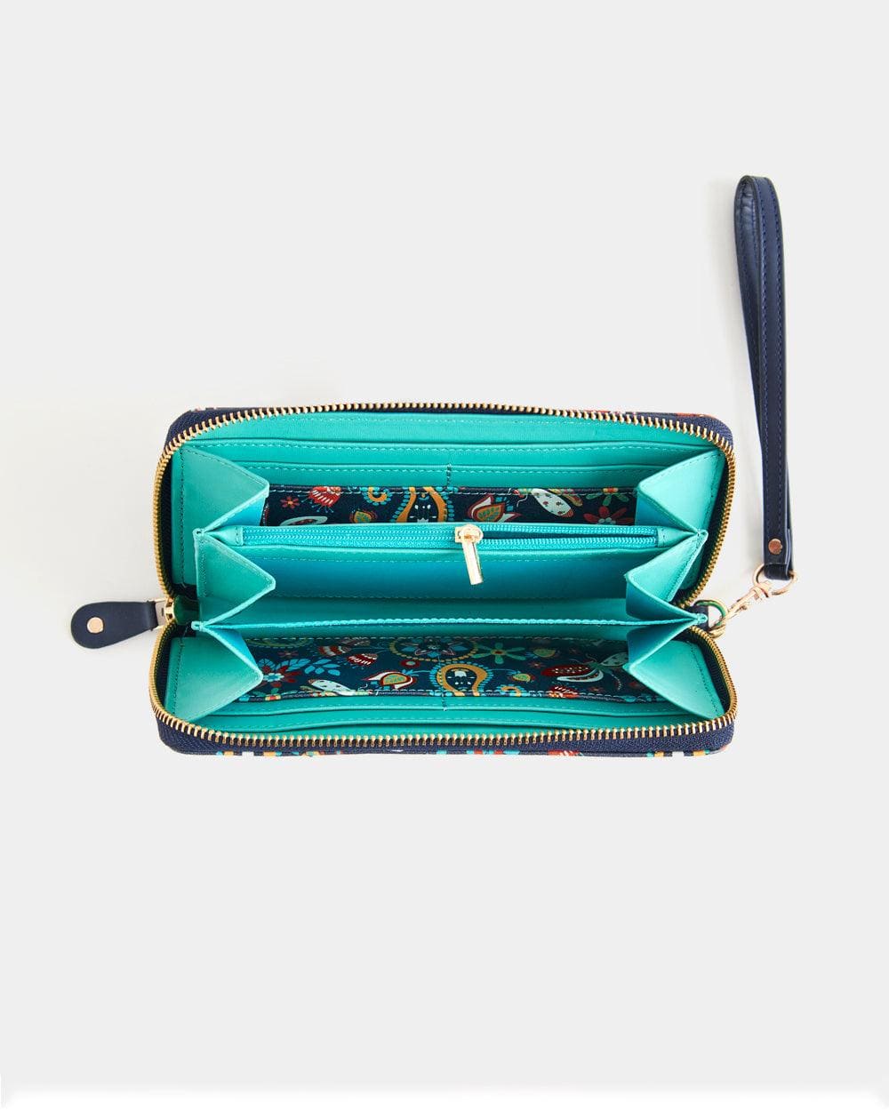 Chumbak Begum Paisley Wristlet - Black