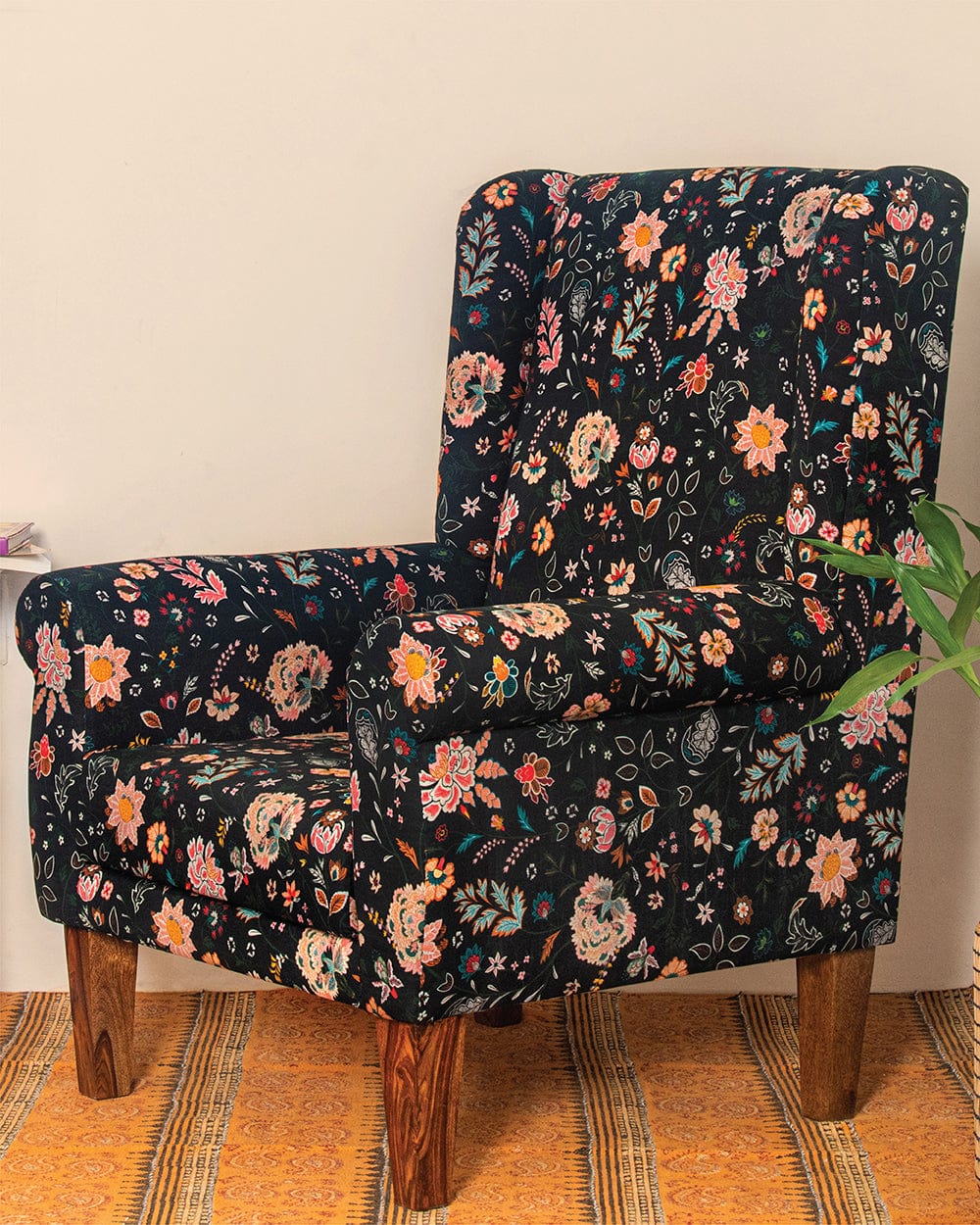 Chumbak The Begum Wing Chair - Bohemian Paisleys