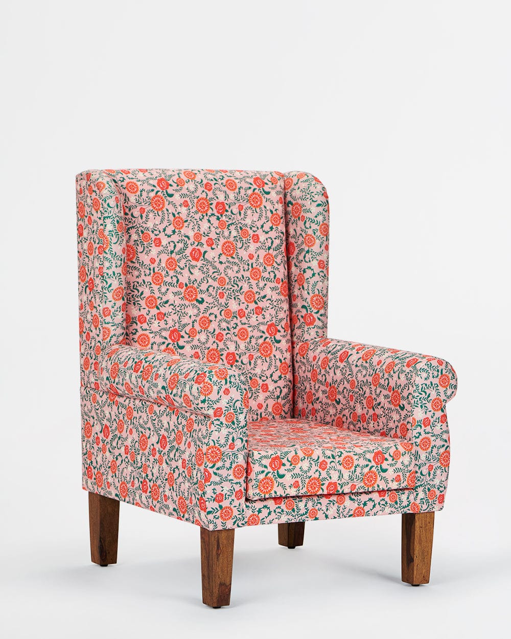 Chumbak The Begum Wing Chair - Earthy Floral