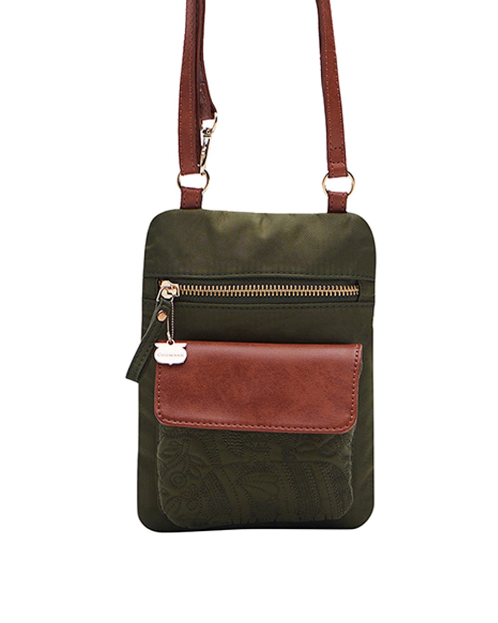 Chumbak Jungle folk Quilted Sling Bag
