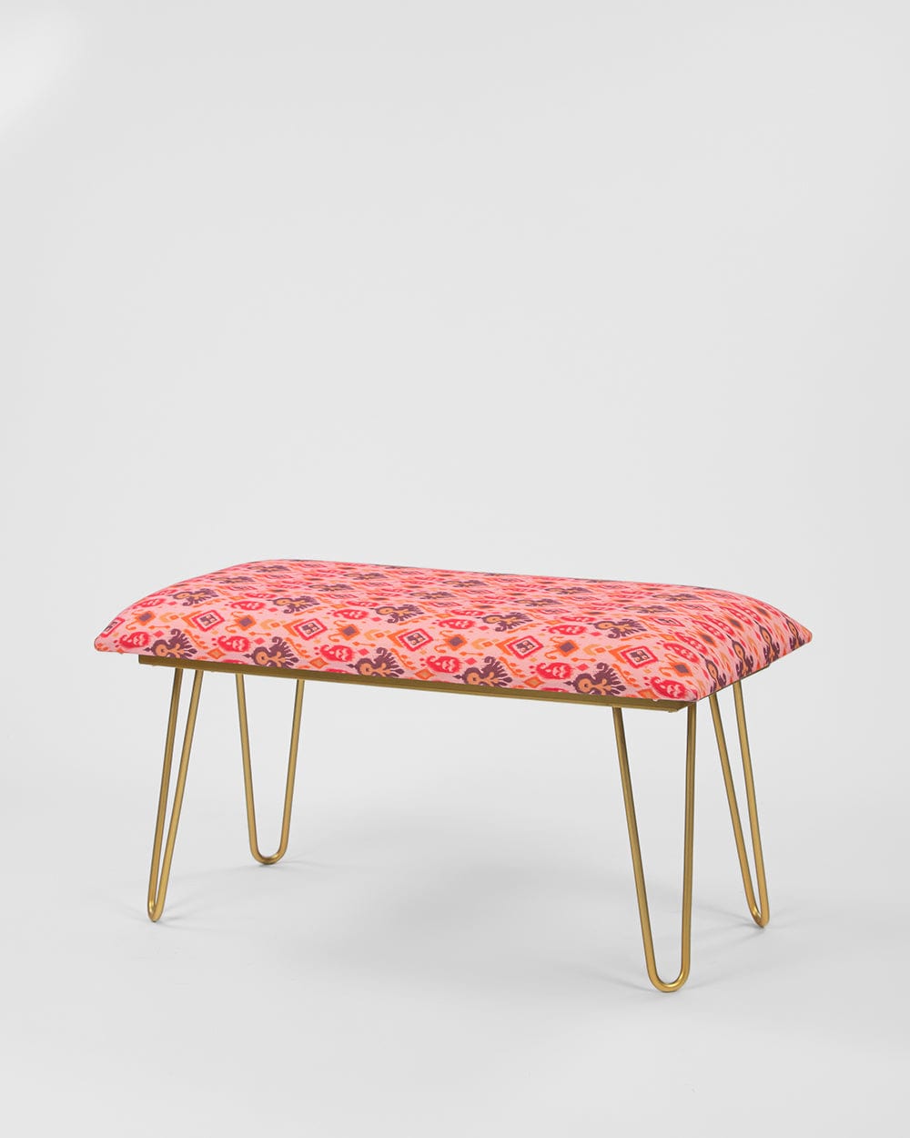 Chumbak Kitsch Bench-Pink Ikkat