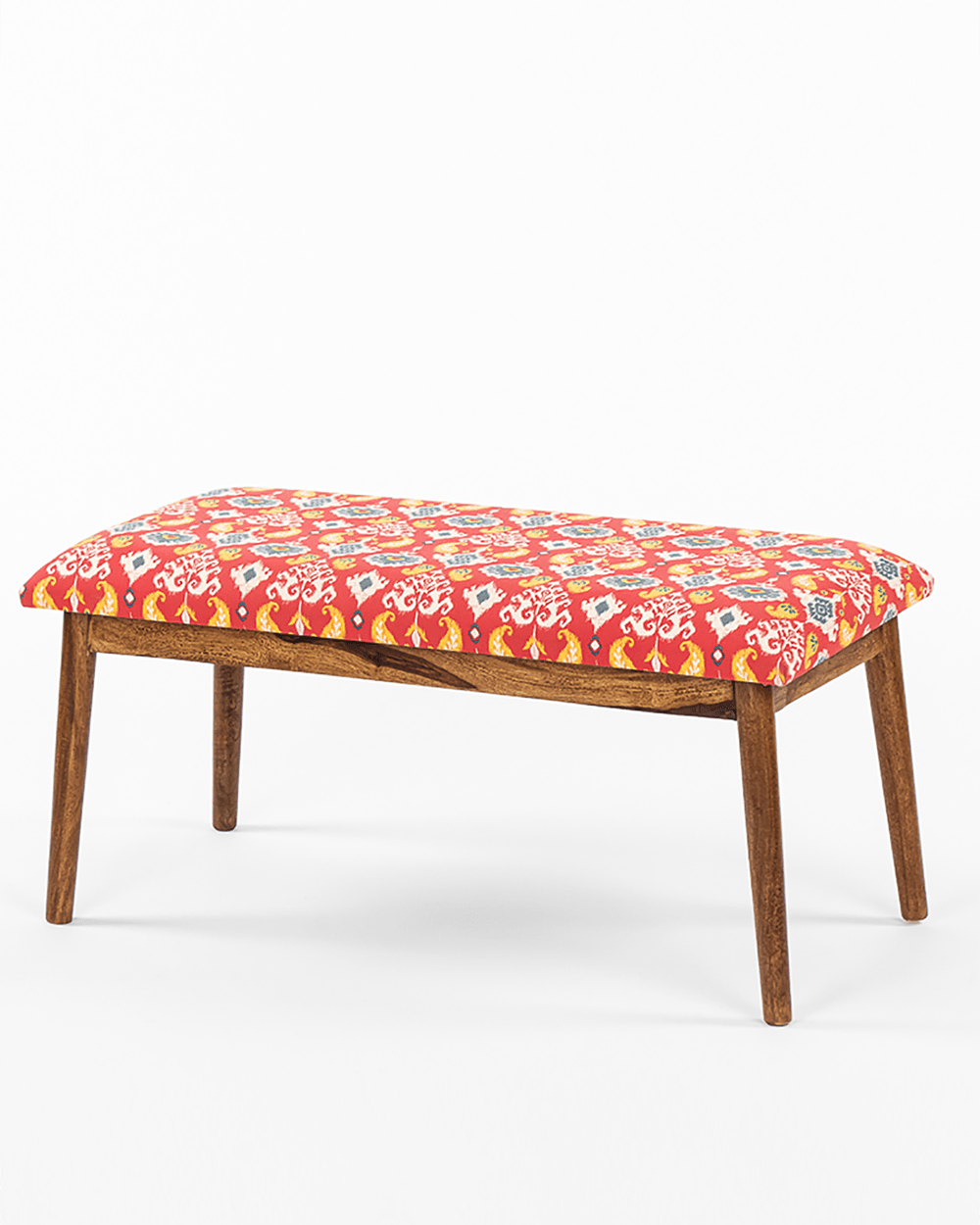 Chumbak Jodhpur Bench - Red Ikkat