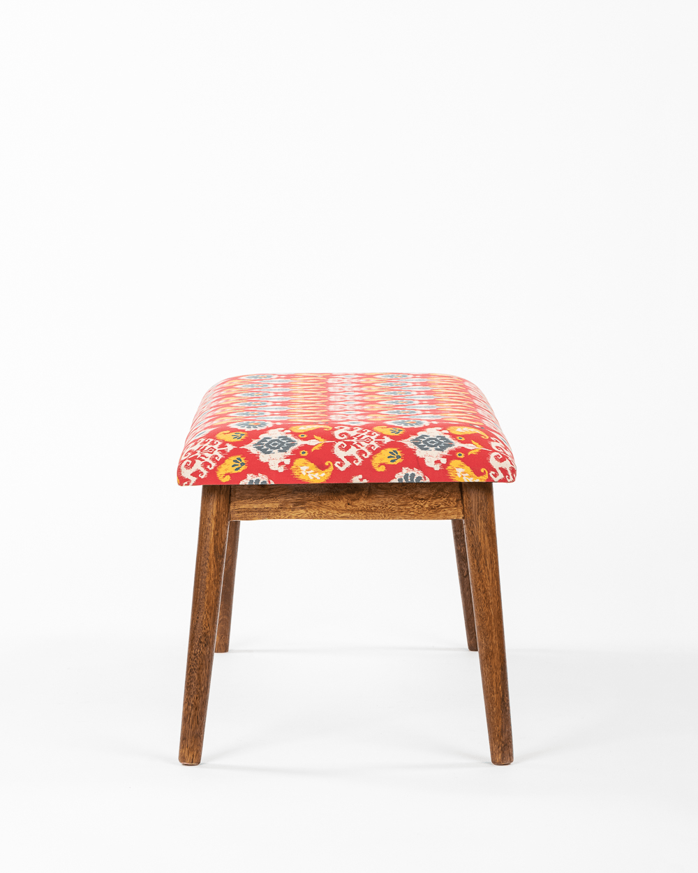 Chumbak Jodhpur Bench - Red Ikkat
