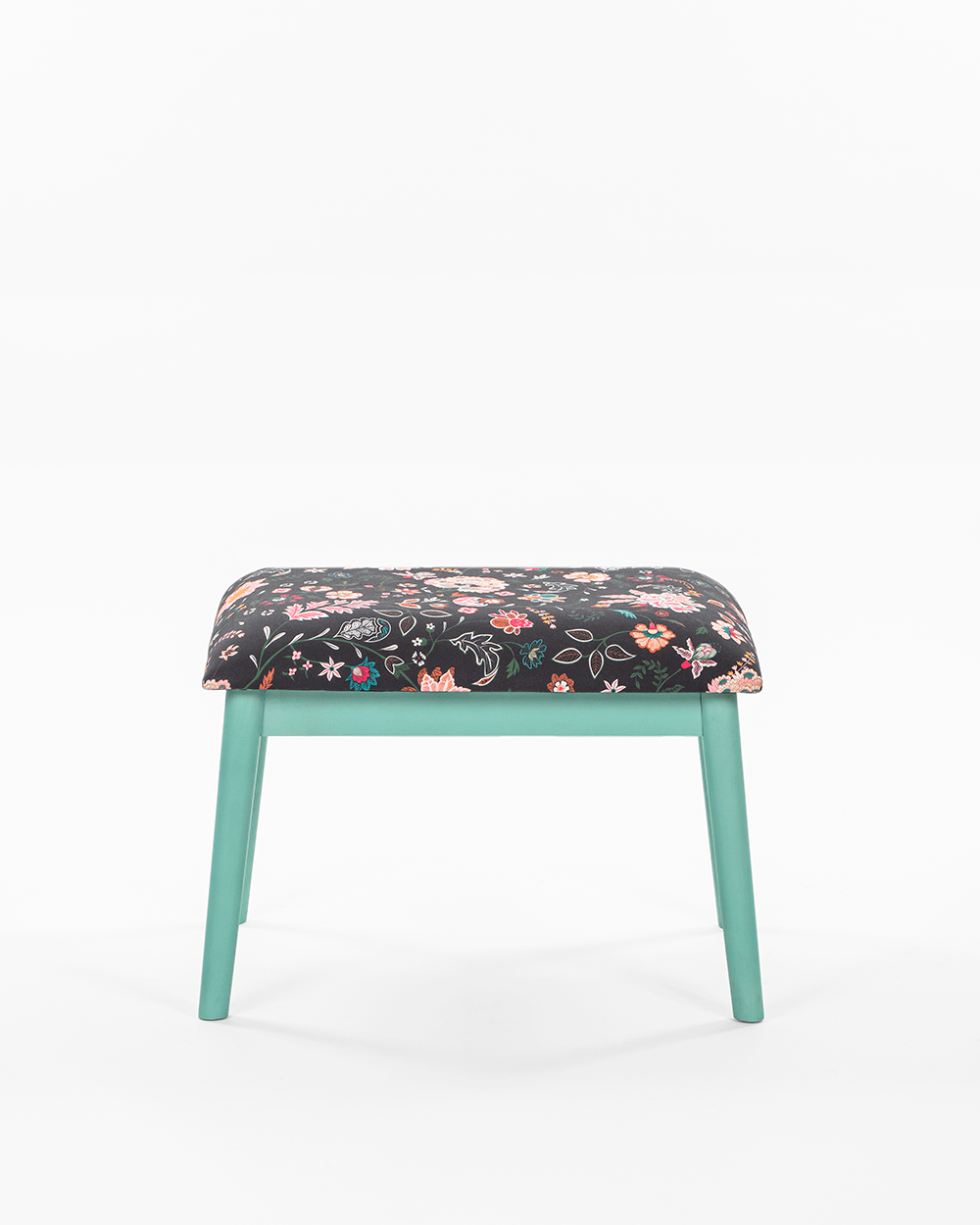 Chumbak Memsaab Bench Small - Bohemian Paisleys, Teal