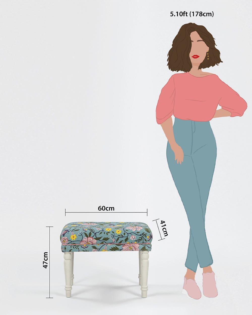 Chumbak Nawaab Bench Small