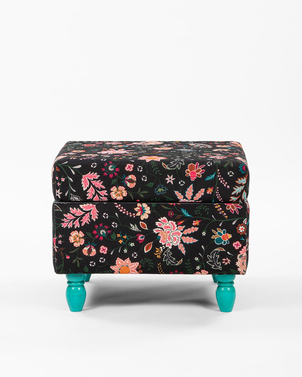 Chumbak Modern Trunk Storage Ottoman - Bohemian Paisleys