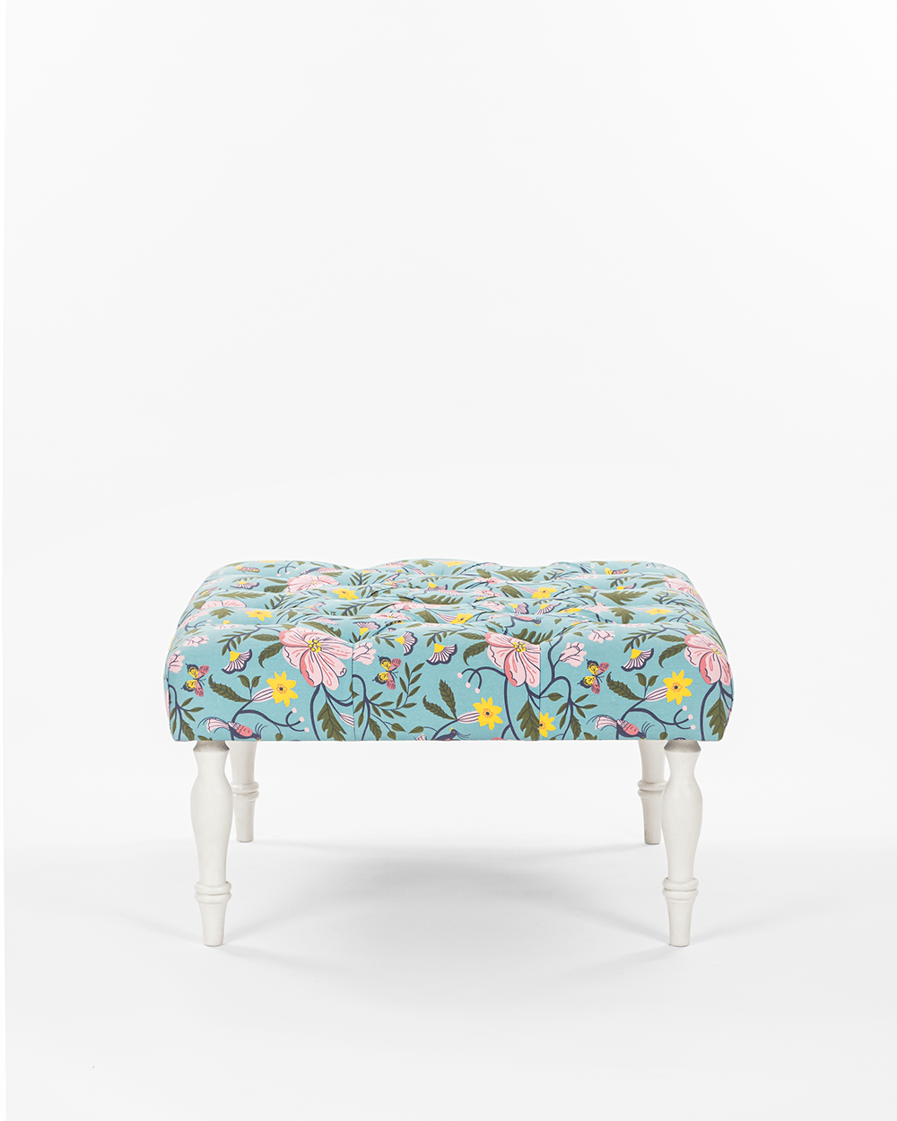 Chumbak The English Ottoman - Tufted Spring Bloom