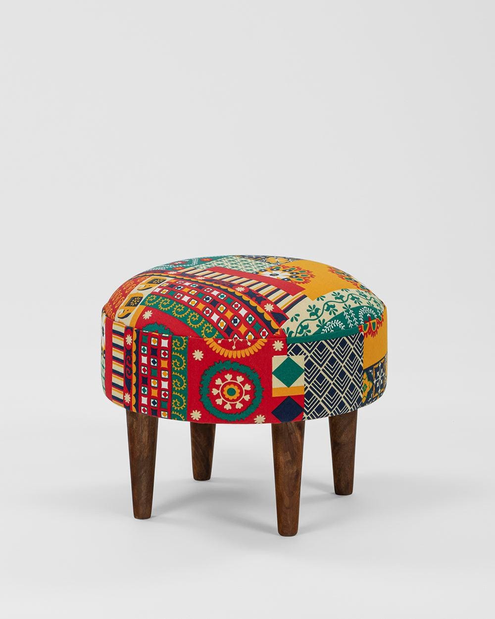 Chumbak Begum Foot Rest - Floral Swirls