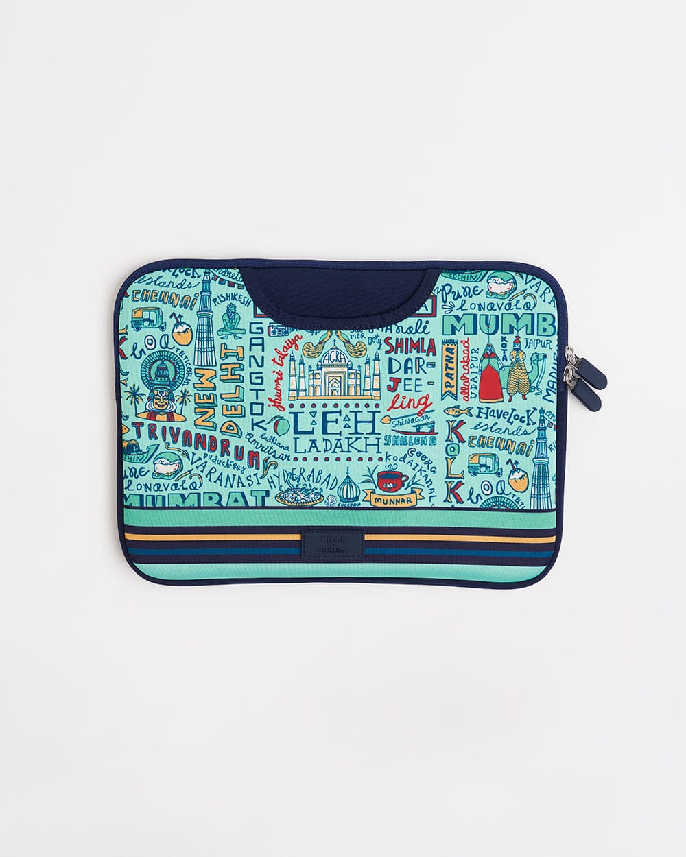 Chumbak TEAL By Chumbak Traveller Laptop Sleeve - 15inch