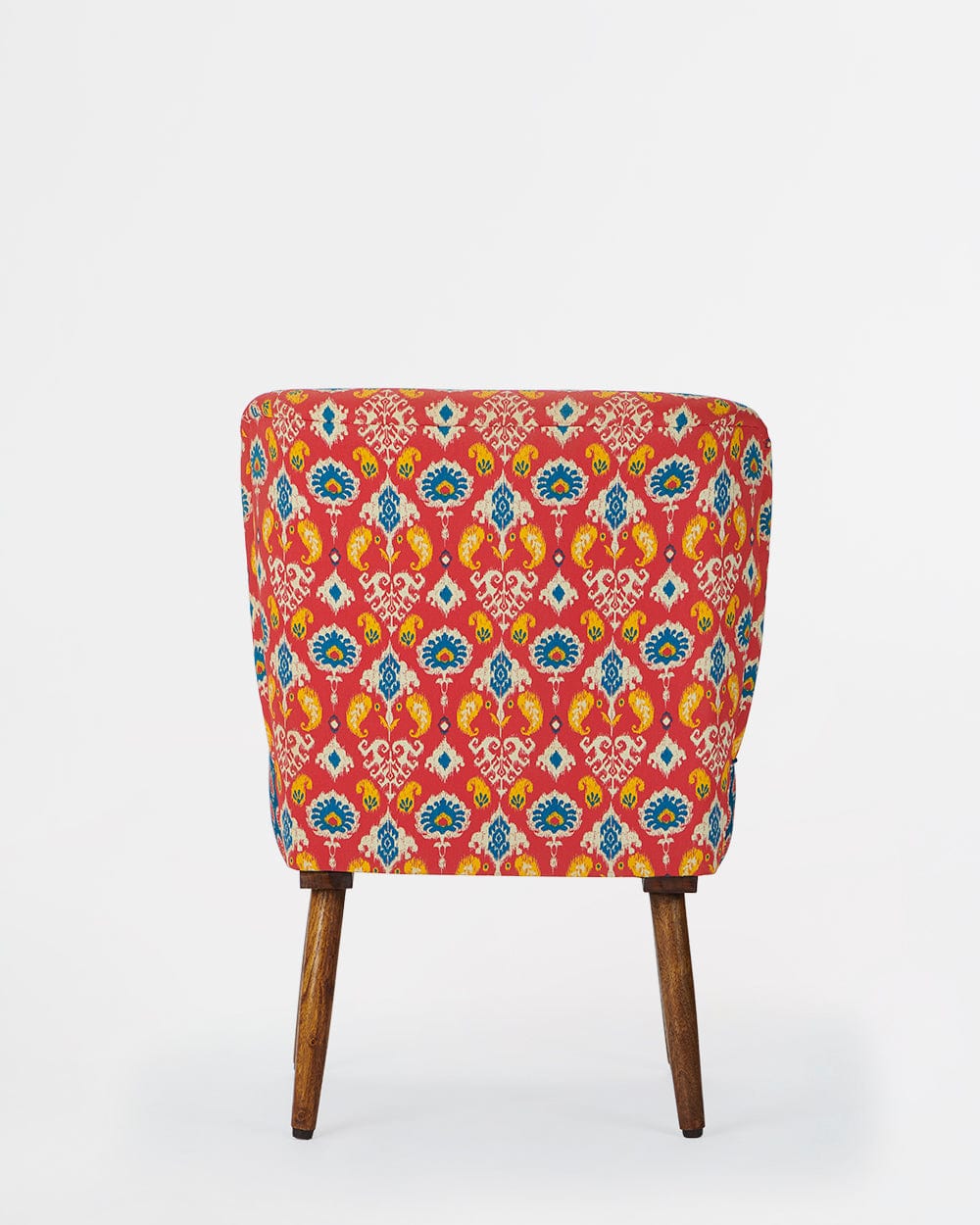 Chumbak Vanity Chair- Red & Blue Ikkat